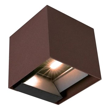 Aplique solar de parede com sensor LED, 9W, 3,7V, 3000/4000/5000K, IP65, 2600 mAh, castanho