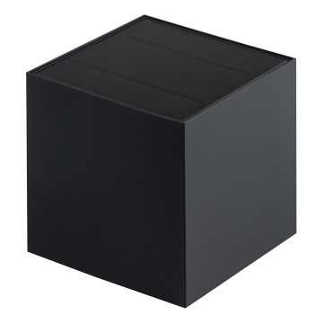 Aplique solar de parede com sensor REKA LED/3W/3,7V 1800 mAh 3000/4000/6500K IP65 preto