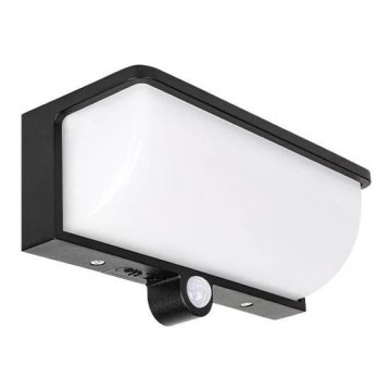 Aplique solar de parede LED com sensor de movimento e de crepúsculo LED/3W/3,7V IP54 1500 mAh preto