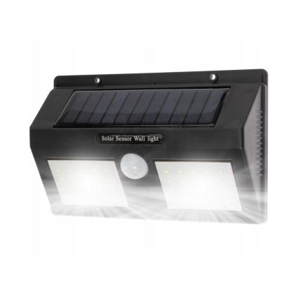 Aplique solar de parede LED com sensor LED/1,2W/3,7V 1200 mAh IP54