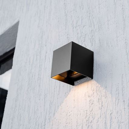 Aplique solar de parede LED com sensor LED/9W/5V 3000/4000/5000K IP65 2600 mAh antracite