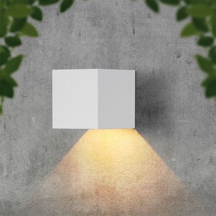 Aplique de parede solar LED com sensor — 9W/5V, 3000/4000/5000K, IP65, 2600 mAh, branco