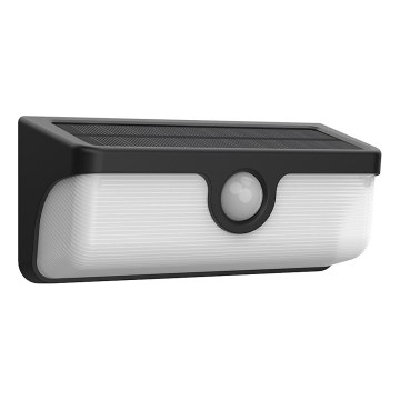 Aplique solar LED de parede com sensor LINK LED/5W/3,7V 2000 mAh IP65 preto