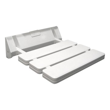 Aqualine - Assento de duche dobrável 32x32,8 cm branco