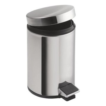 Aqualine - Caixote do lixo SIMPLE LINE 12 l polido aço inoxidável