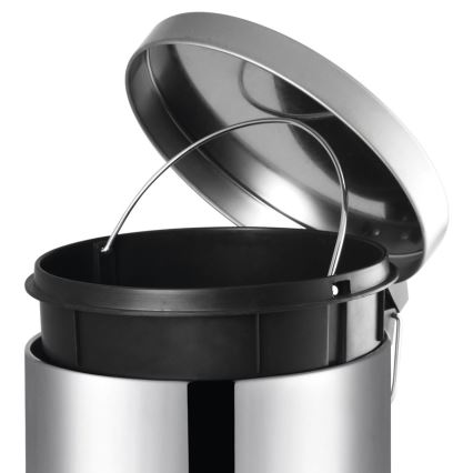 Aqualine - Caixote do lixo SIMPLE LINE 12 l polido aço inoxidável