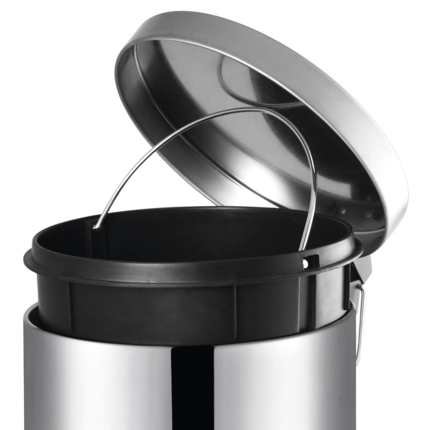 Aqualine - Caixote do lixo SIMPLE LINE 5 l polido aço inoxidável