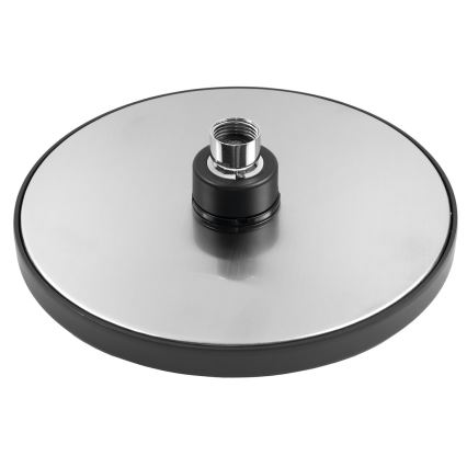 Aqualine - Chuveiro de teto diâmetro 20 cm mate preto