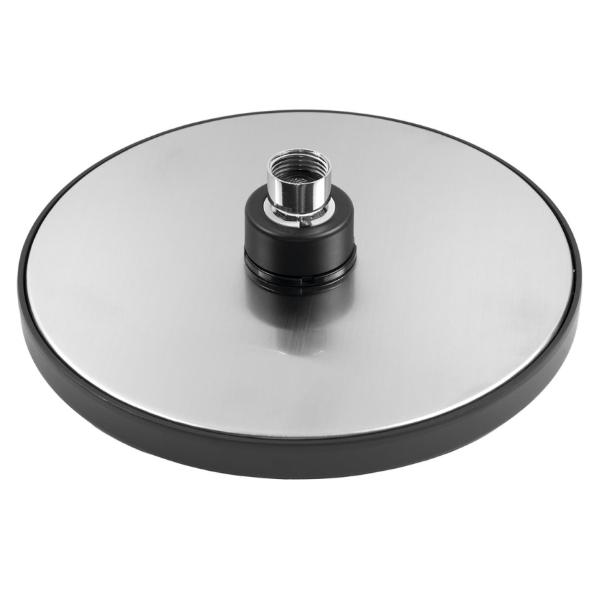 Aqualine - Chuveiro de teto diâmetro 20 cm mate preto