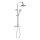 Aqualine - Conjunto de chuveiro com torneira termostática LIGA cromado brilhante