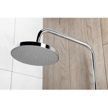 Aqualine - Conjunto de chuveiro com torneira termostática LIGA cromado brilhante