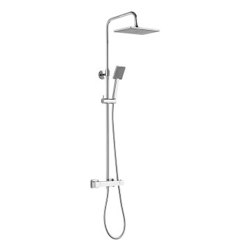 Aqualine - Conjunto de chuveiro com torneira termostática TALIA cromado brilhante