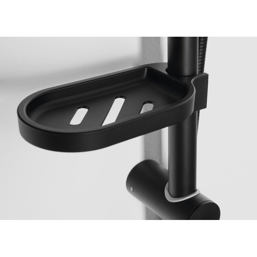 Aqualine - Conjunto de chuveiro KERA mate preto