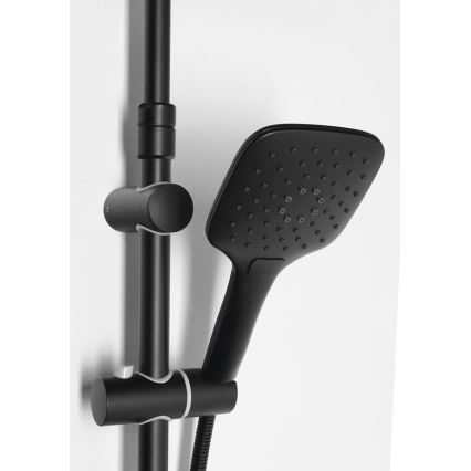 Aqualine - Conjunto de chuveiro KERA mate preto