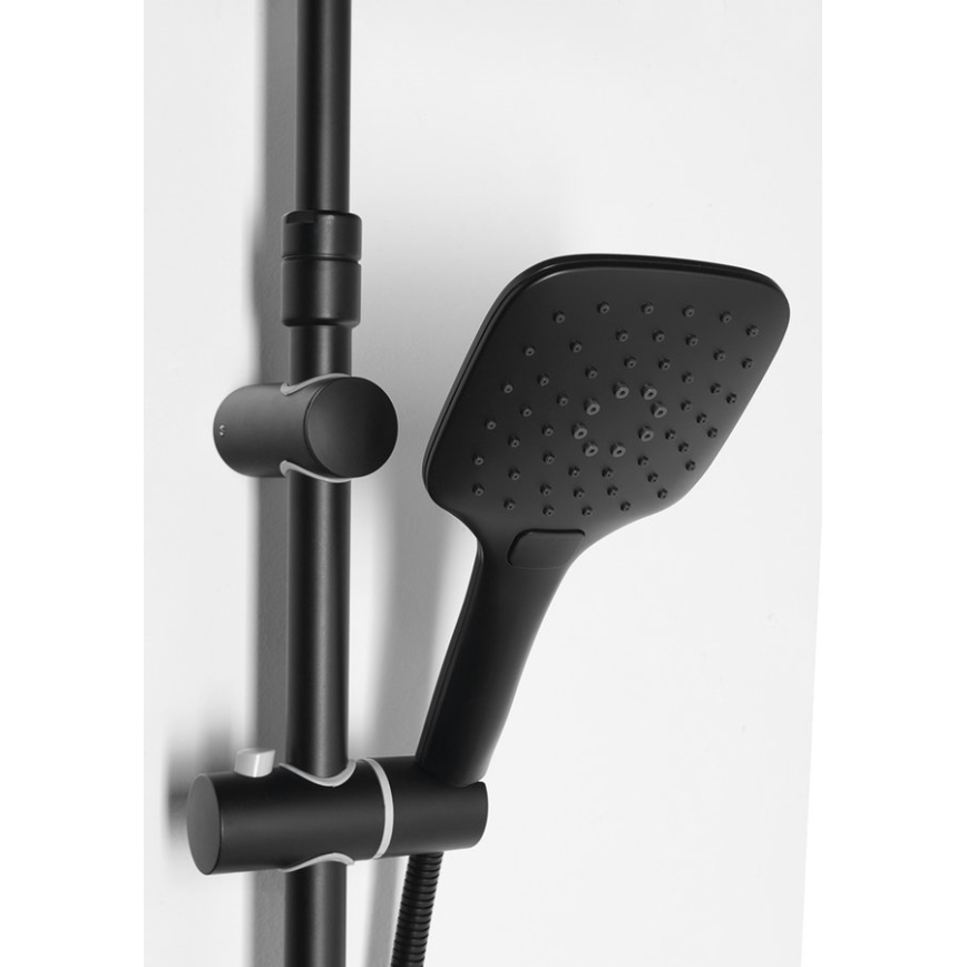 Aqualine - Conjunto de chuveiro KERA mate preto