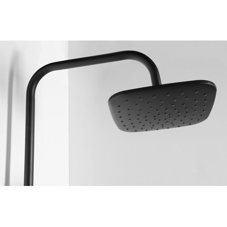 Aqualine - Conjunto de chuveiro KERA mate preto