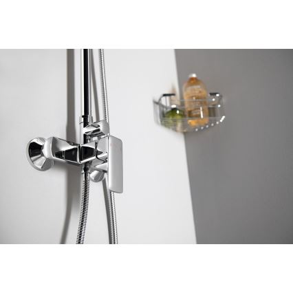 Aqualine - Conjunto de chuveiro com torneira FACTOR cromo brilhante