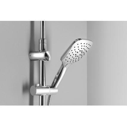 Aqualine - Conjunto de duche KERA cromado brilhante
