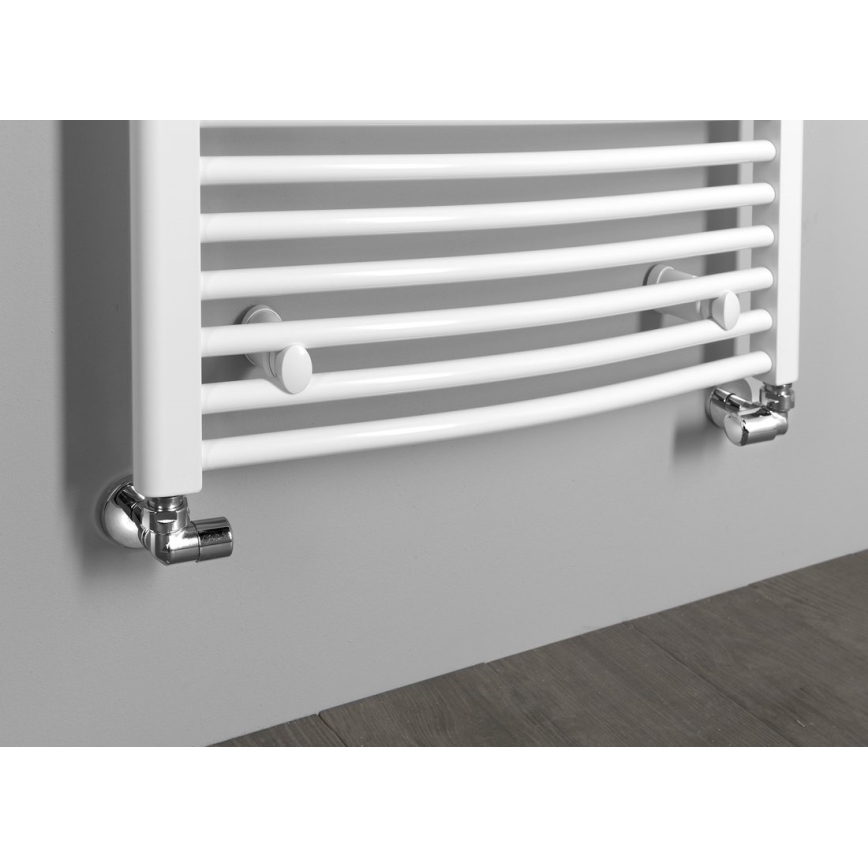 Aqualine - Conjunto de ligação para válvulas de ângulo FIRST direita/cromado brilhante