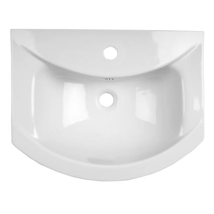 Aqualine - Lavatório encastrado ZERO 55x44 cm cerâmica/branco