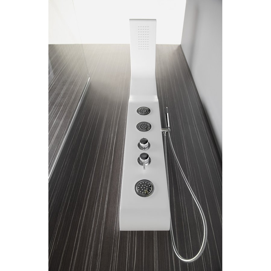 Aqualine - Painel de duche YUKI branco mate