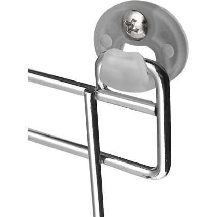 Aqualine - Prateleira de parede para chuveiro com dois níveis CROMADO LINE cromado brilhante