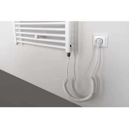 Aqualine - Radiador elétrico para casa de banho DIRECT-E 300W/230V 96 cm branco direito