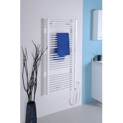 Aqualine - Radiador elétrico para casa de banho DIRECT-E 300W 96x45 cm branco