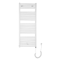 Aqualine - Radiador elétrico para casa de banho DIRECT-E 600W 132x60 cm branco