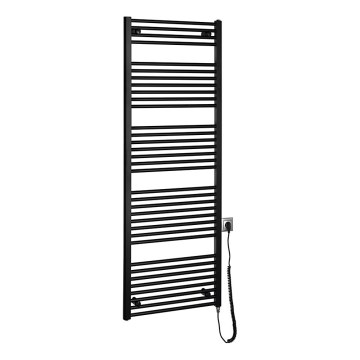 Aqualine - Radiador elétrico para casa de banho DIRECT-E 800W 168x60 cm preto mate