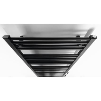 Aqualine - Radiador elétrico para casa de banho DIRECT-E 800W 168x60 cm preto mate