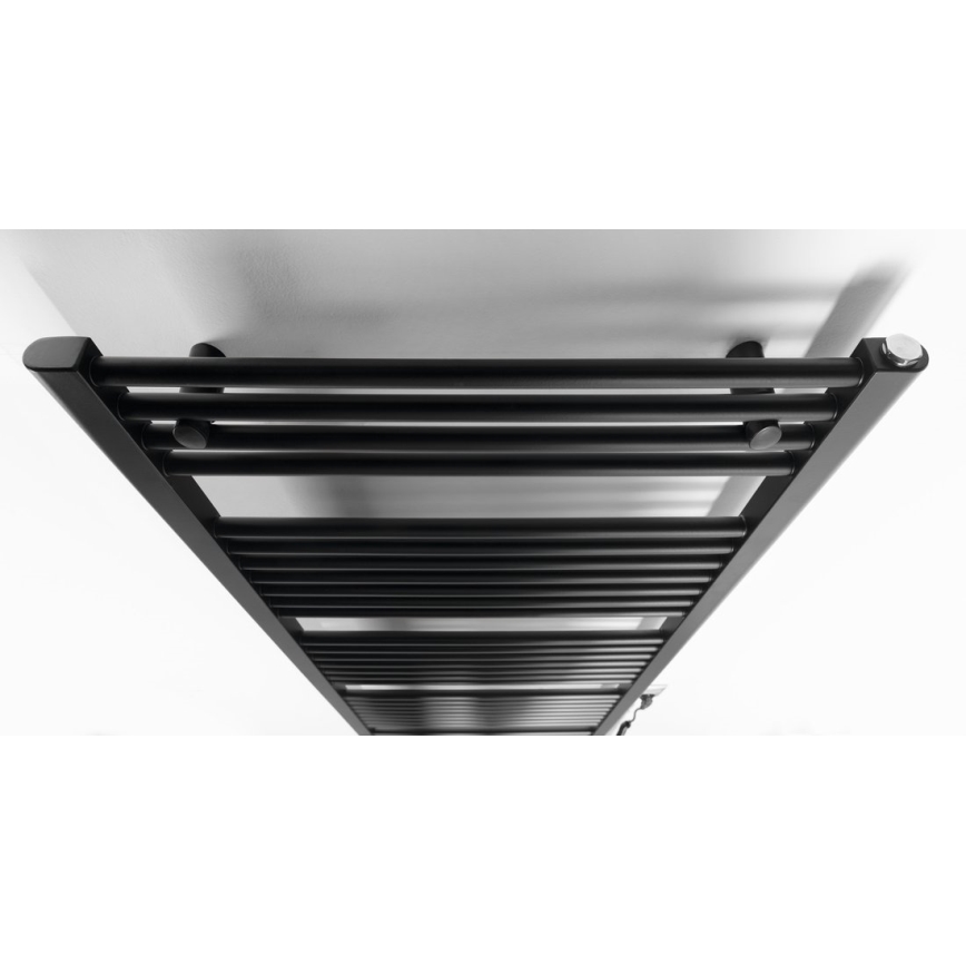 Aqualine - Radiador elétrico para casa de banho DIRECT-E 800W 168x60 cm preto mate