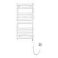 Aqualine - Radiador elétrico para casa de banho ORBIT-E 300W/230V 96 cm branco redondo
