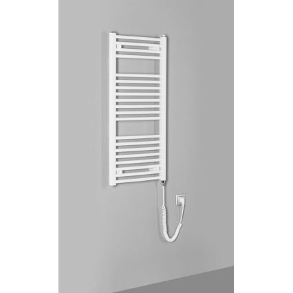 Aqualine - Radiador elétrico para casa de banho ORBIT-E 300W 96x45 cm branco redondo