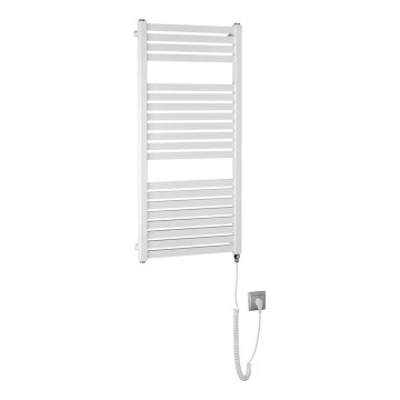 Aqualine - Radiador elétrico para casa de banho TONDI-E 300W/230V 97 cm branco direito