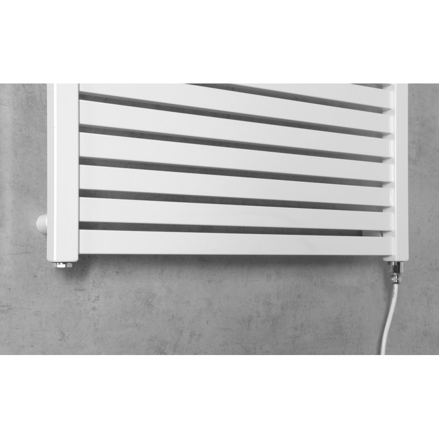 Aqualine - Radiador elétrico para casa de banho TONDI-E 400W 97x60 cm, branco