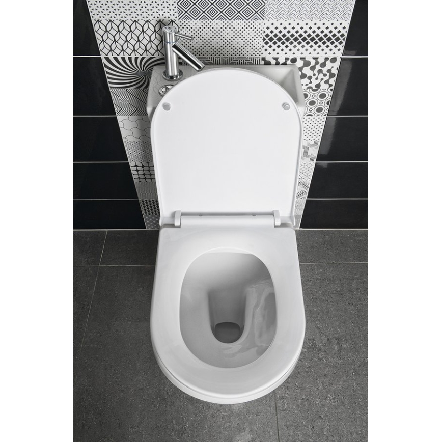 Aqualine - sanita combinada com lavatório HYGIE cerâmica/branco