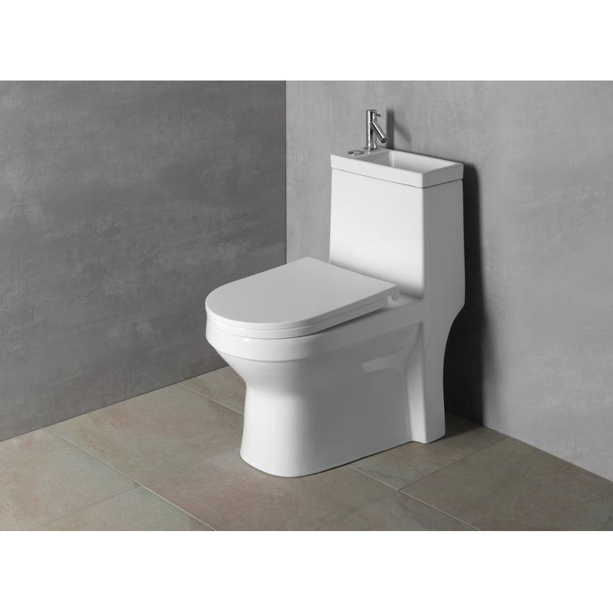 Aqualine - sanita combinada com lavatório HYGIE cerâmica/branco
