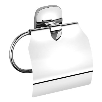 Aqualine - Suporte de papel higiénico com capa RUMBA cromado brilhante