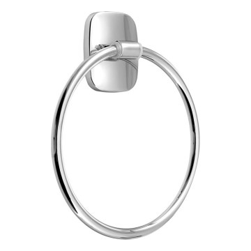 Aqualine - Suporte de parede para toalha RUMBA diâmetro 15,6 cm cromado brilhante