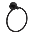 Aqualine - Suporte de parede para toalha SAMBA diâmetro 15,5 cm preto