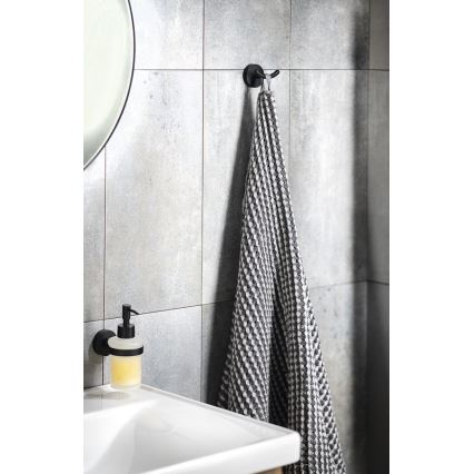 Aqualine - Suporte de parede para toalha SAMBA preto