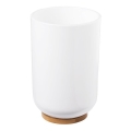 Aqualine - Suporte para escova de dentes SNOW branco/bambu