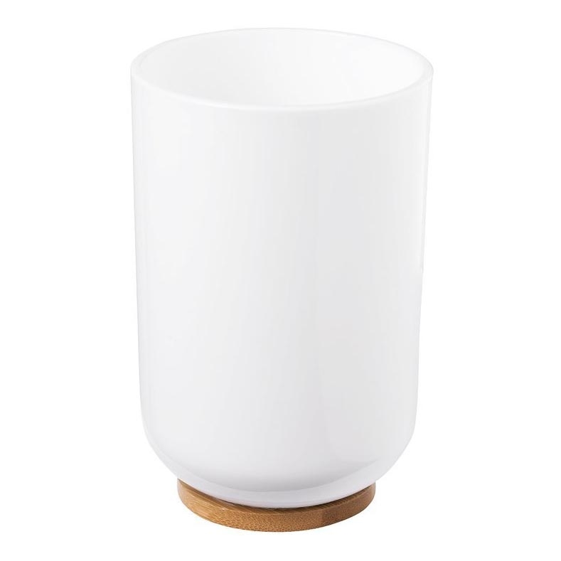 Aqualine - Suporte para escova de dentes SNOW branco/bambu