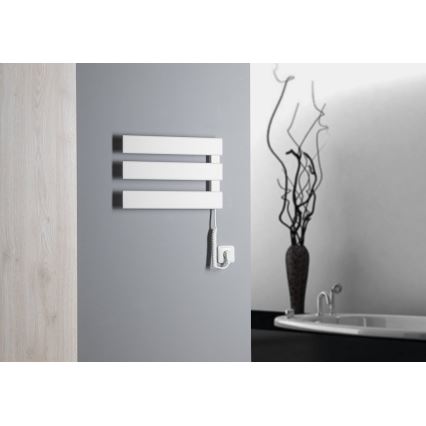 Aqualine - Toalheiro elétrico ELVIS 50W/230V 34,2 cm branco direita