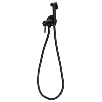 Aqualine - Torneira de bidé com chuveiro para instalação embutida mate preto