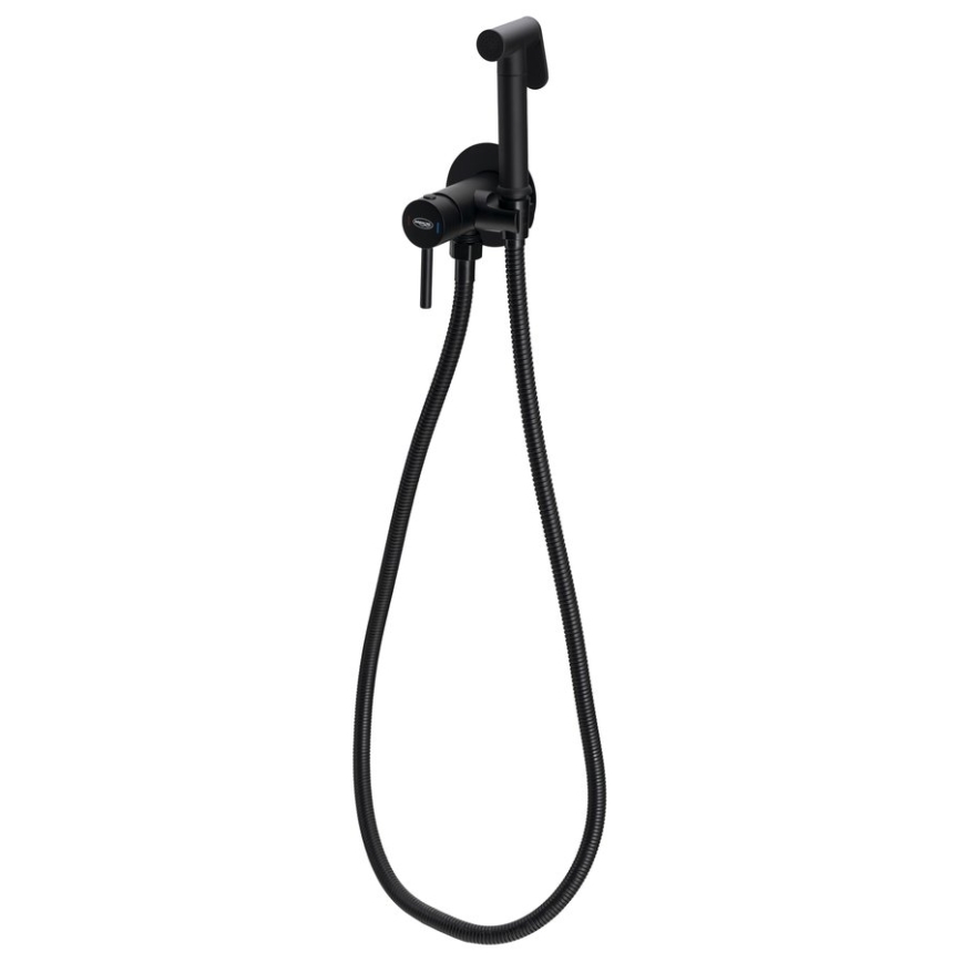 Aqualine - Torneira de bidé com chuveiro para instalação embutida mate preto