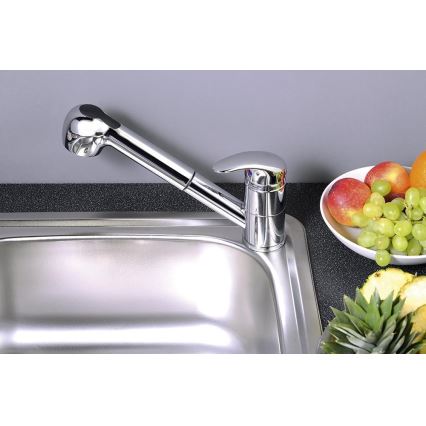Aqualine - Torneira de cozinha KASIOPEA 20 cm cromada brilhante