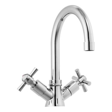 Aqualine - Torneira de lavatório XENIA RETRO 22,2 cm, cromado brilhante