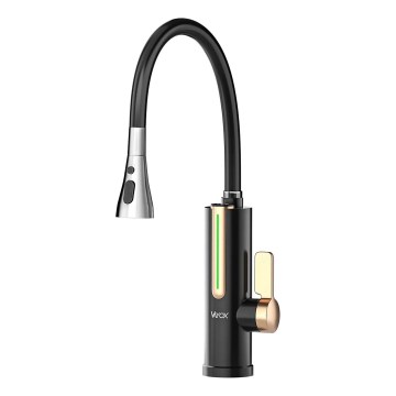 Aquecedor de água instantâneo com ecrã LED 3000W/230V IPX4, preto